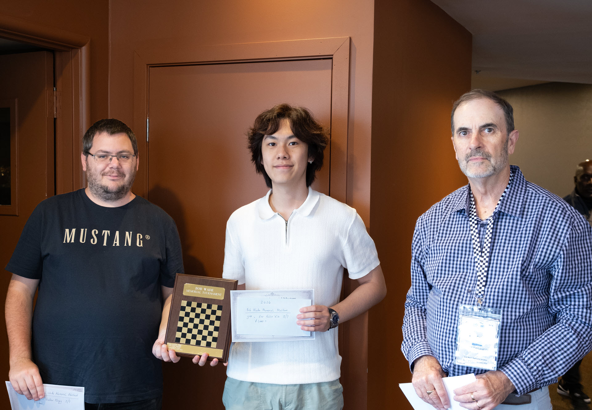 GM Gabor Nagy and IM elect Felix Xie